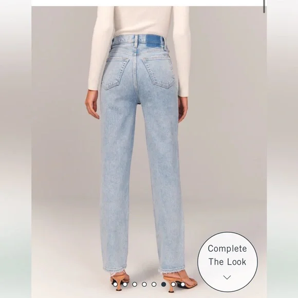 Abercrombie & Fitch Ultra High Rise 90s Straight Jean size 26XS - Picture 3 of 8